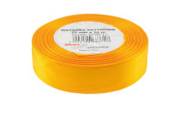 Wstążka satynowa 25mmx32m żółta Brewis